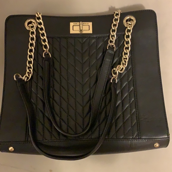 Karl Lagerfeld black shoulder bag - Picture 4 of 8